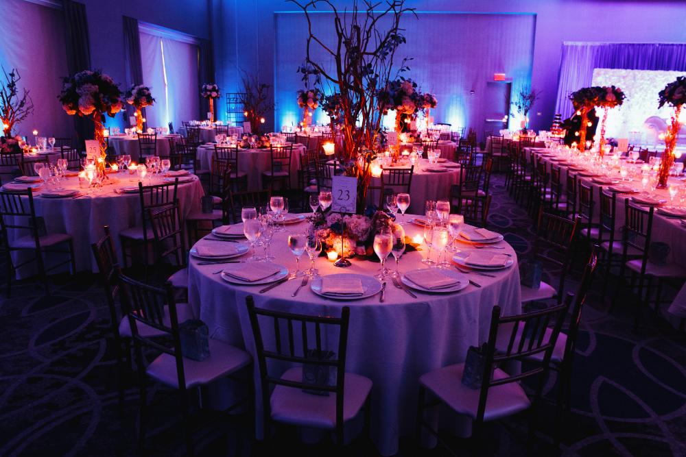 Garden ceremony setup at Sanctuary House