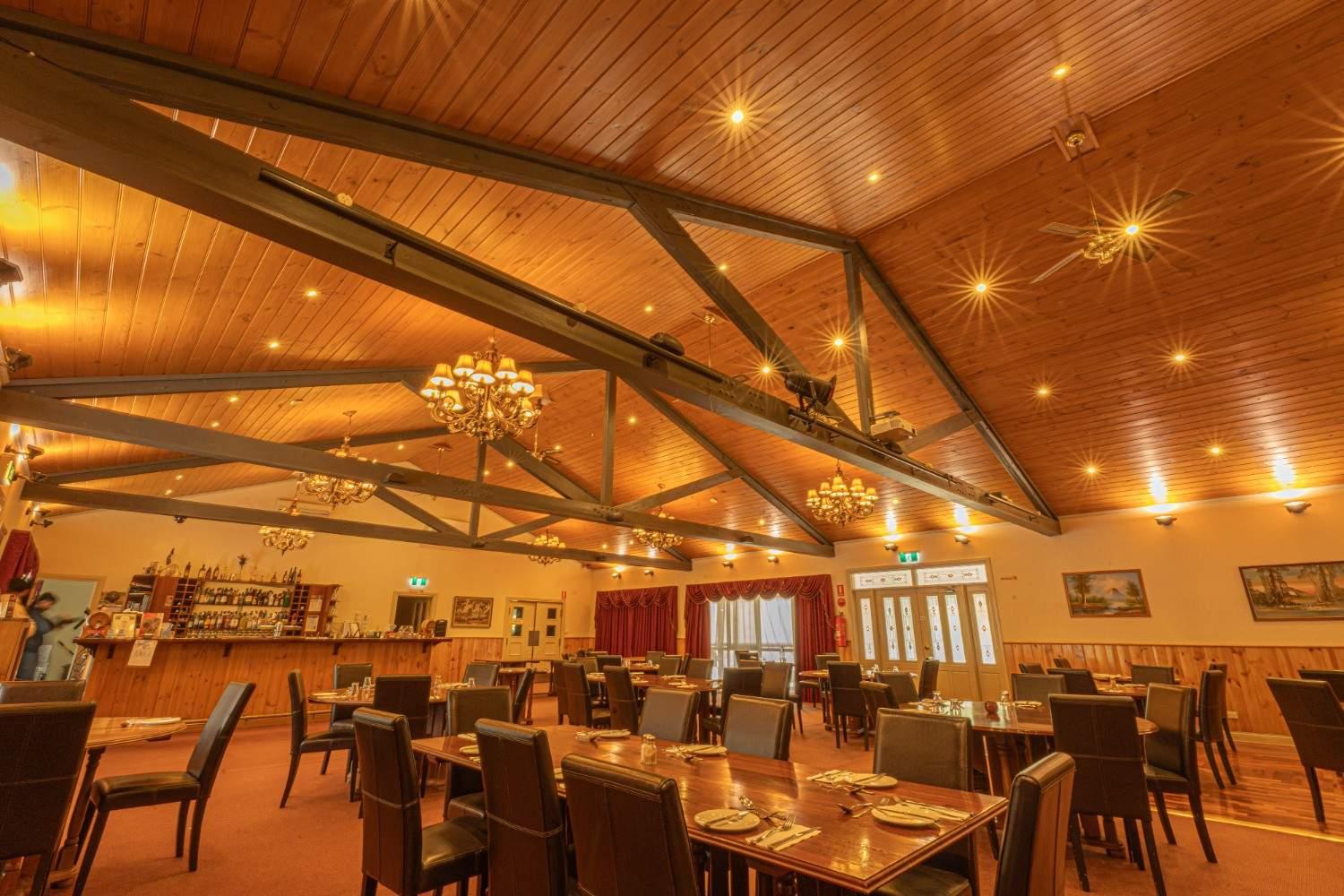 Restaurant interior and dining area